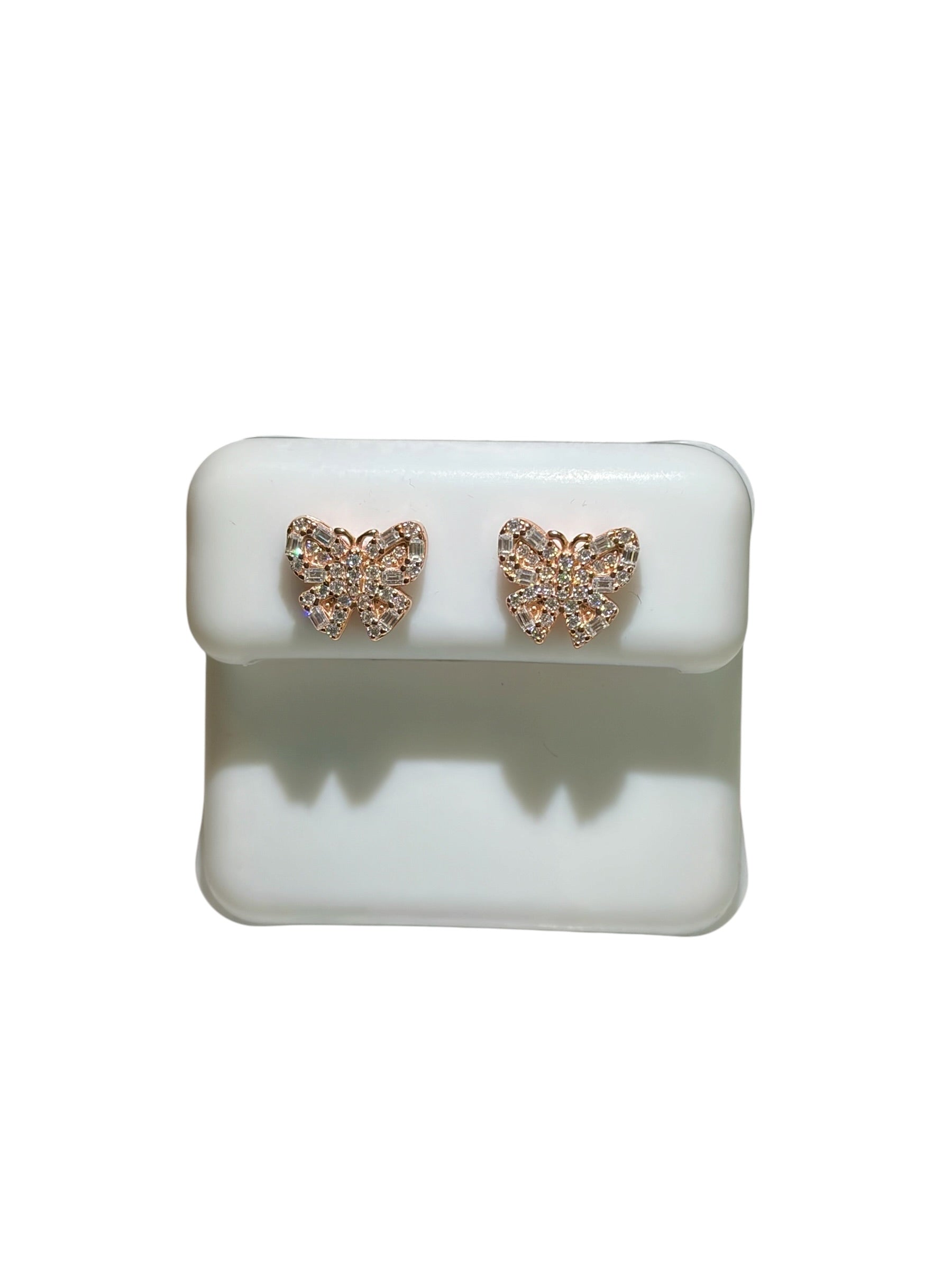 Iced Butterfly Earrings