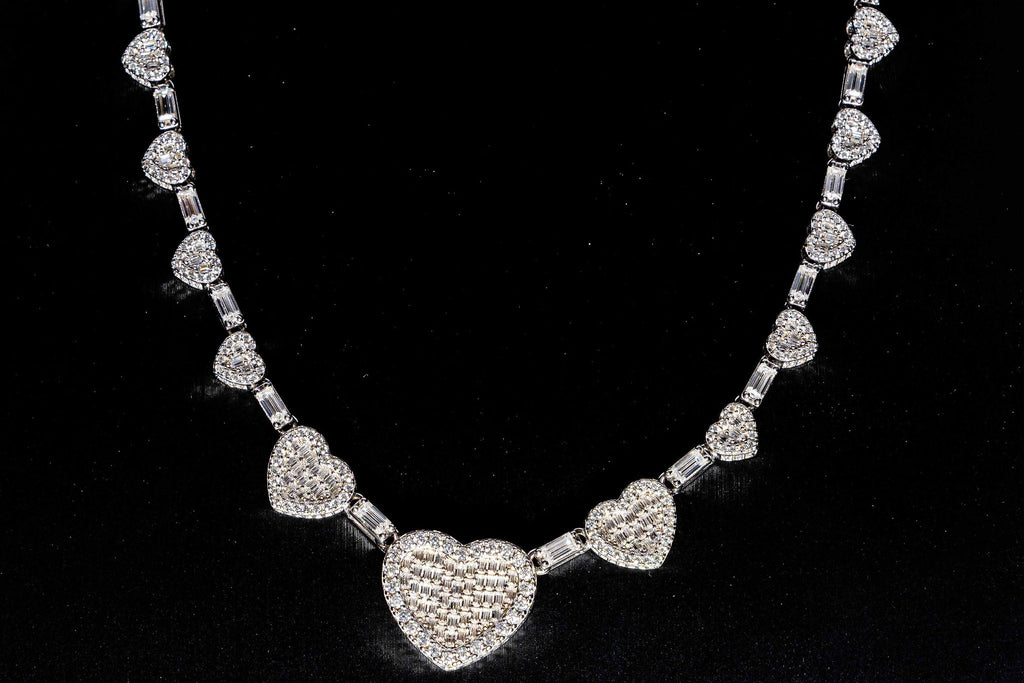 Baguette Heart Emeralds