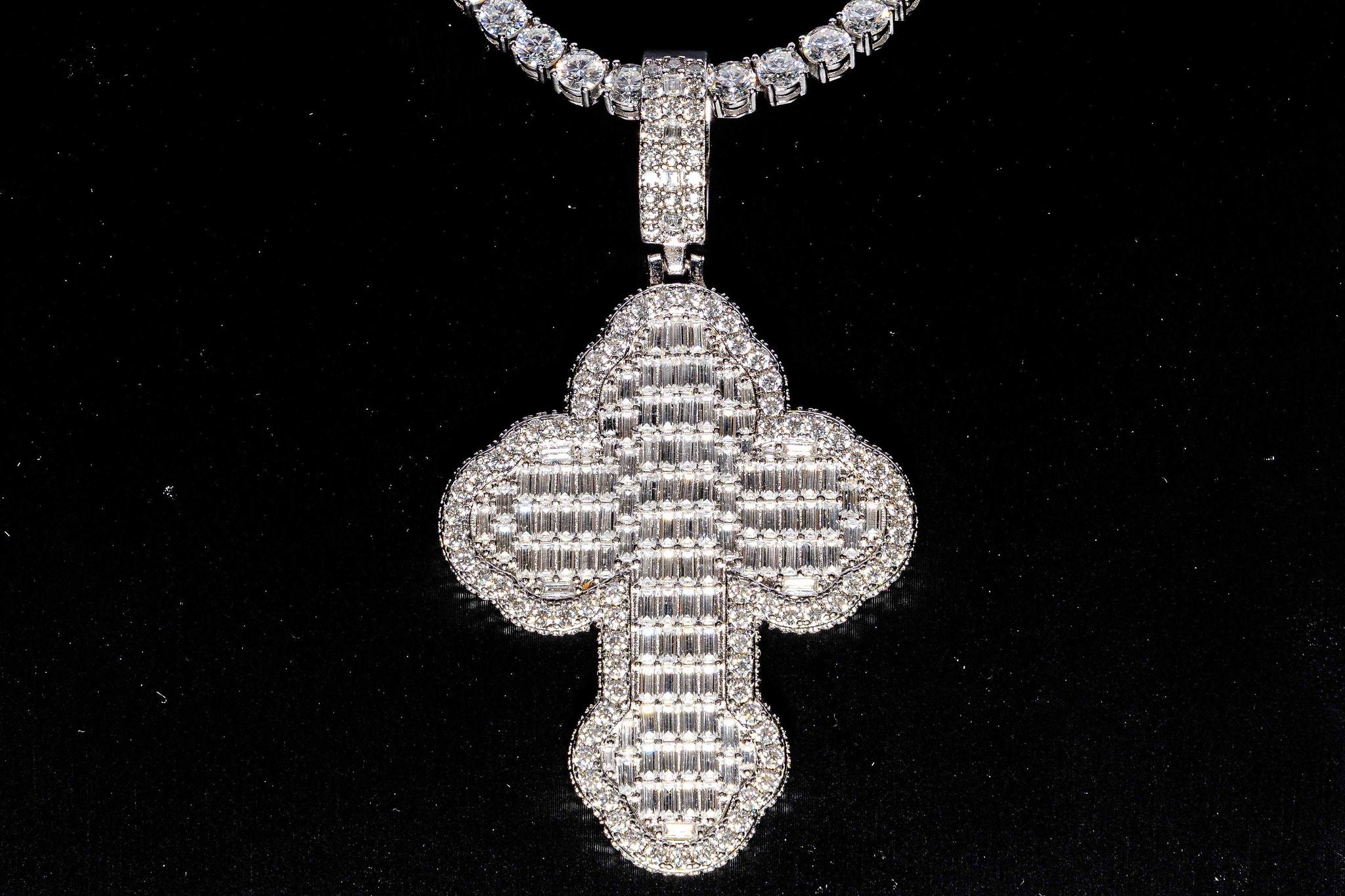 Cathedral Baguette Cross Set