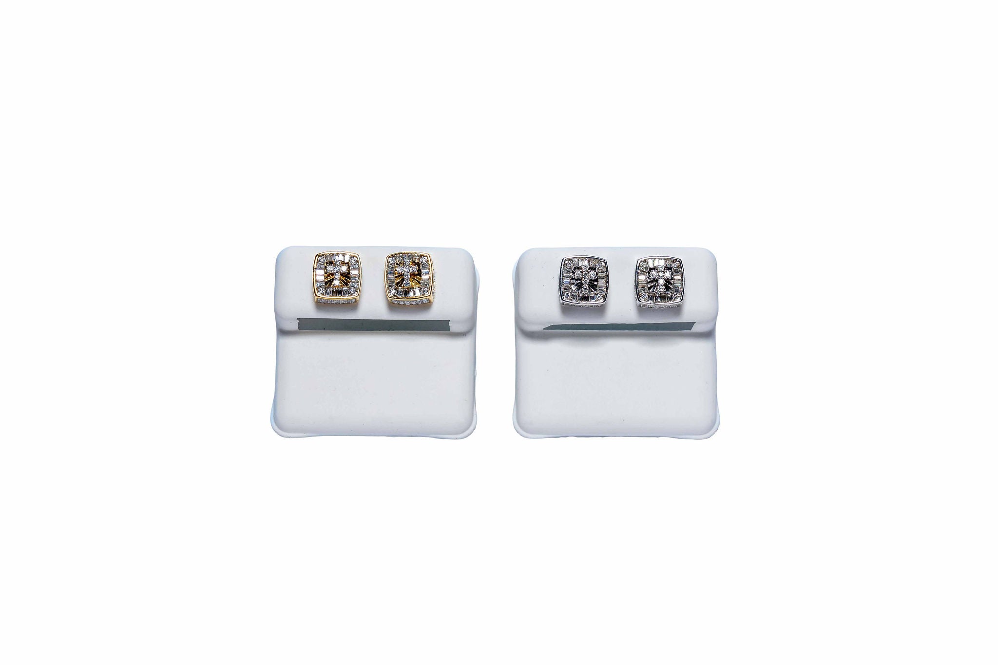 Baguette Cross Earrings