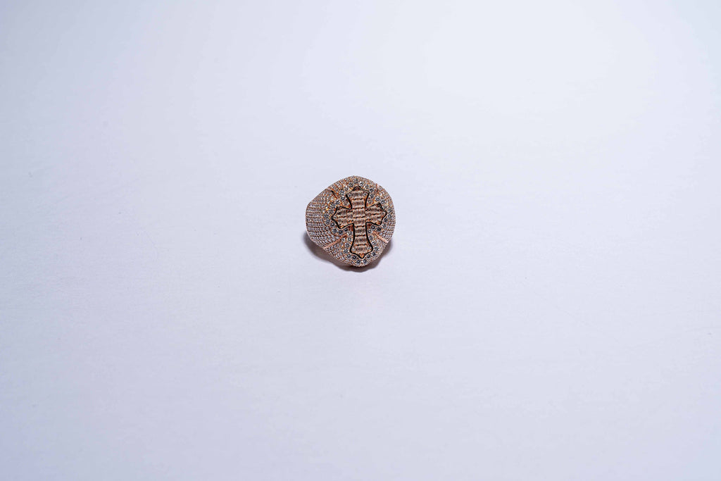 Rose Sovereign Cross Ring