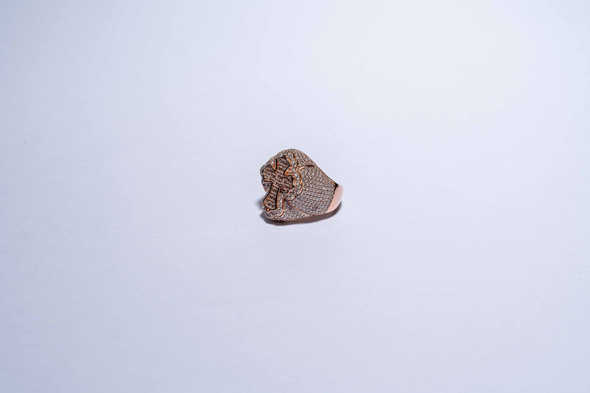 Rose Sovereign Cross Ring
