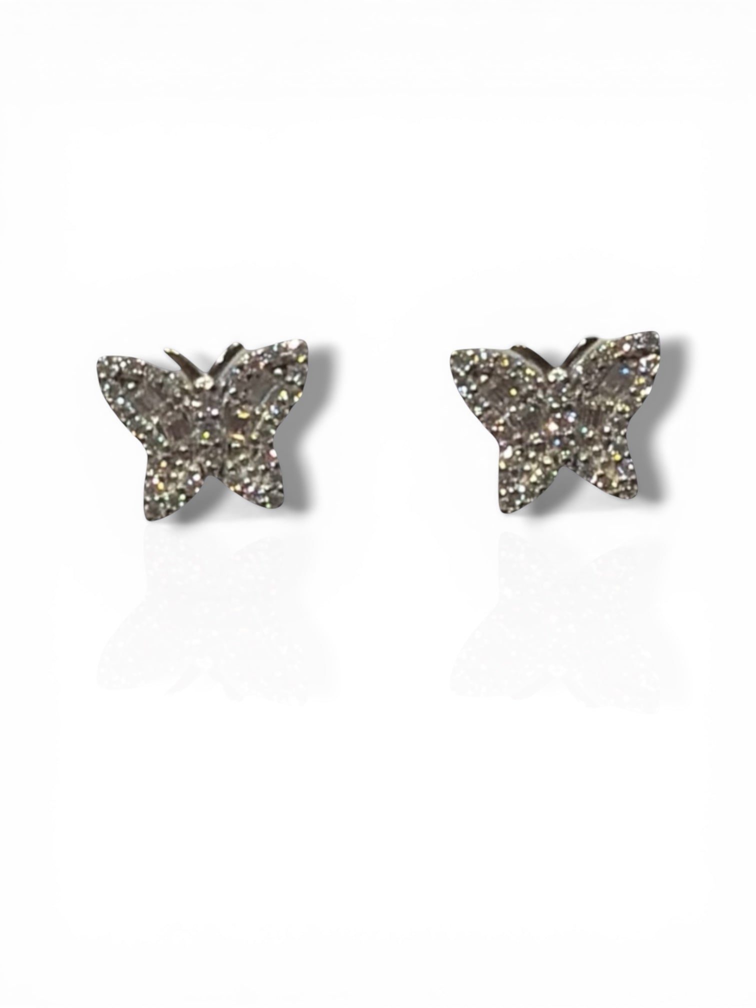 Iced Butterfly Earrings
